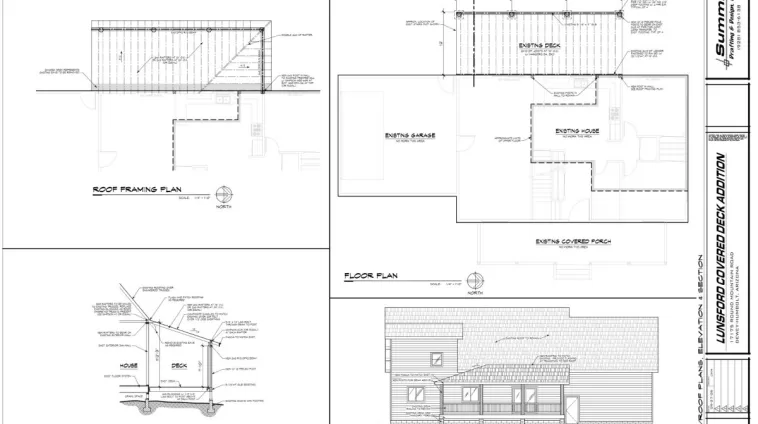 Residential covered deck addition