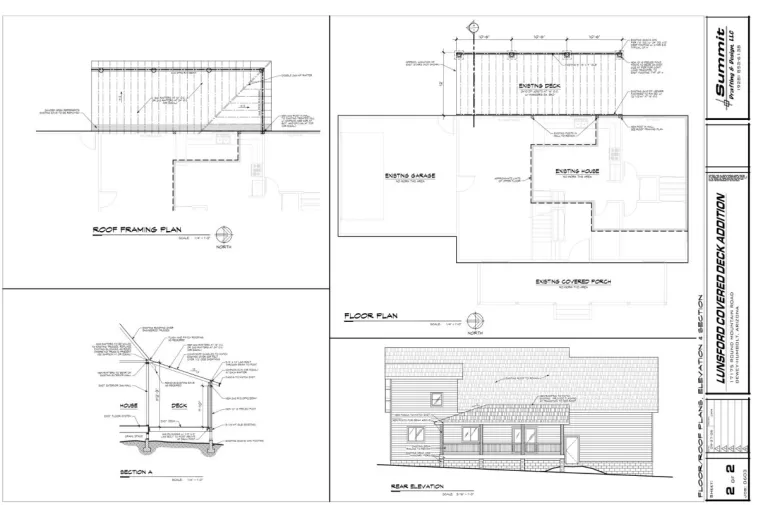 Residential covered deck addition