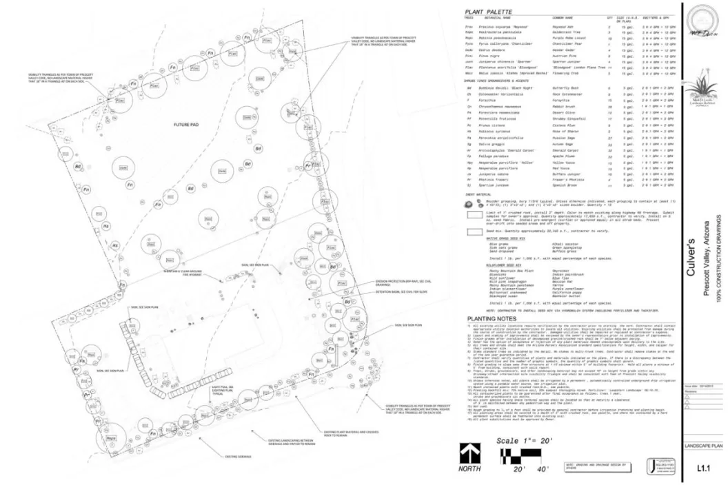 Landscape Architecture plans that I drew for a friend