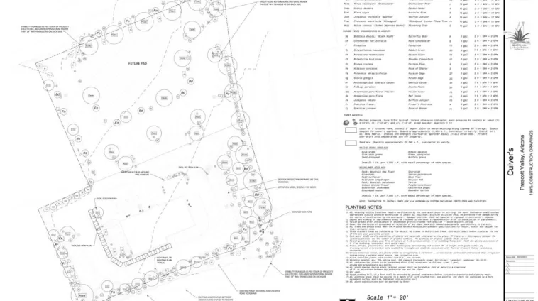 Landscape Architecture plans that I drew for a friend