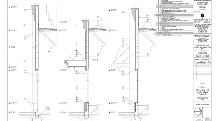 Architectural drafting work