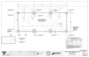 Structural drawings for an infrastructure project, using AutoCAD