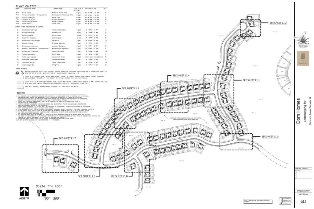 Landscape architecture plan