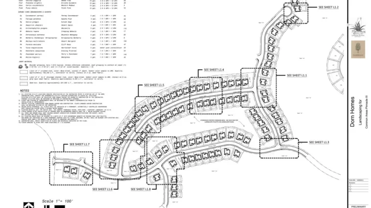 Landscape architecture plan