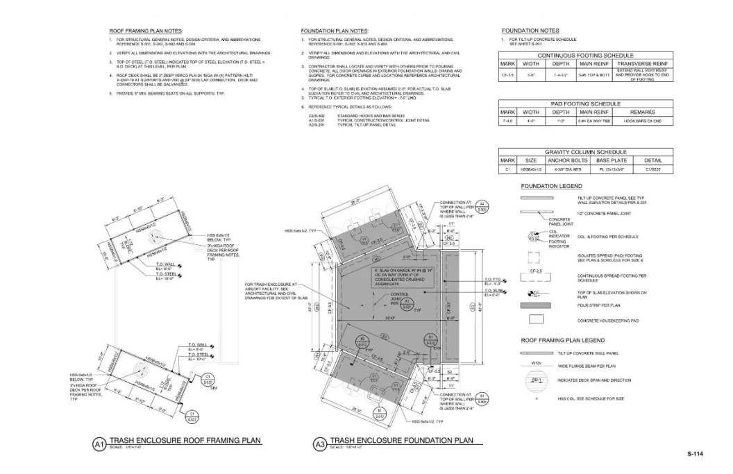 Structural drawings for a government project