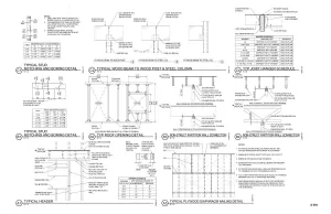 Structural drawings for a government project