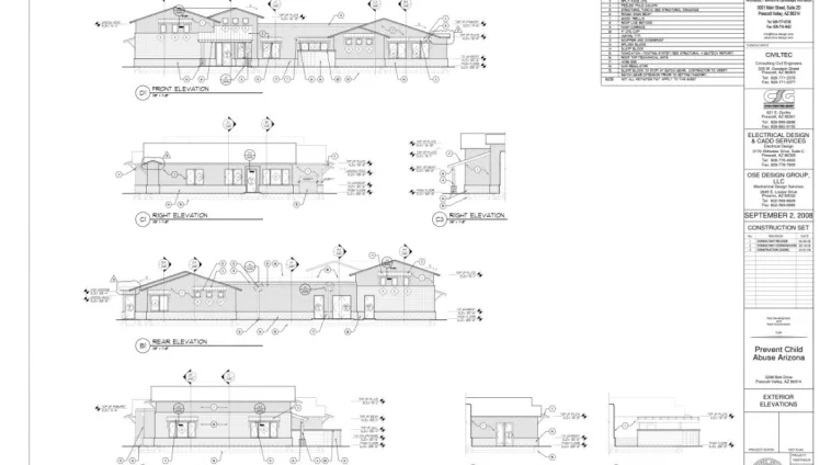 Architectural drafting work