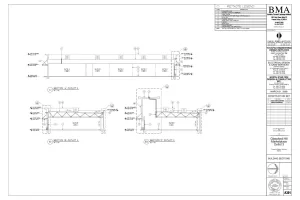 An architectural plan drafted with CAD, commercial construction