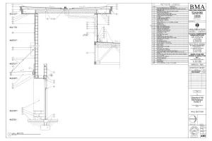 An architectural plan drafted with CAD, commercial construction