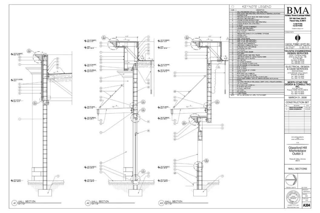 An architectural plan drafted with CAD, commercial construction