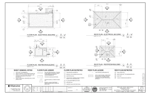 Architectural drawings for an infrastructure project