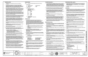 Structural drawings for an infrastructure project