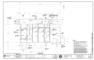 Structural drawings for an infrastructure project