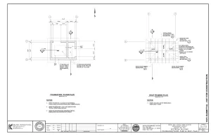 Structural drawings for an infrastructure project