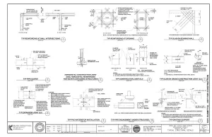 Structural drawings for an infrastructure project