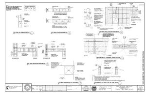 Structural drawings for an infrastructure project