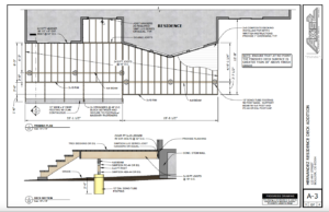 Plans for a residential deck addition.