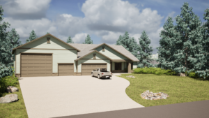 Exterior rendering of a home in Montana